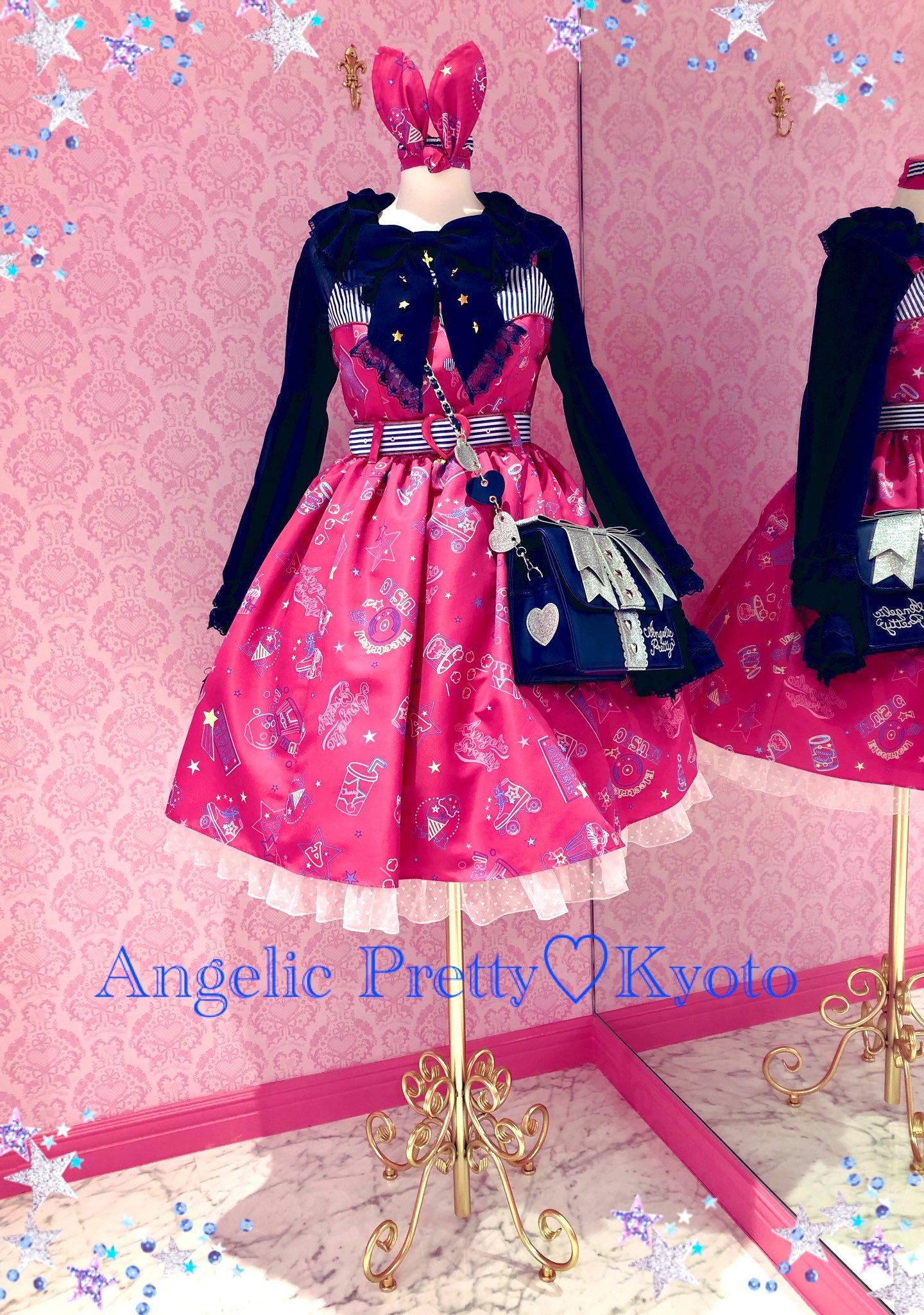 Angelic Pretty Neon Star Diner ワンピース ピンク | myglobaltax.com