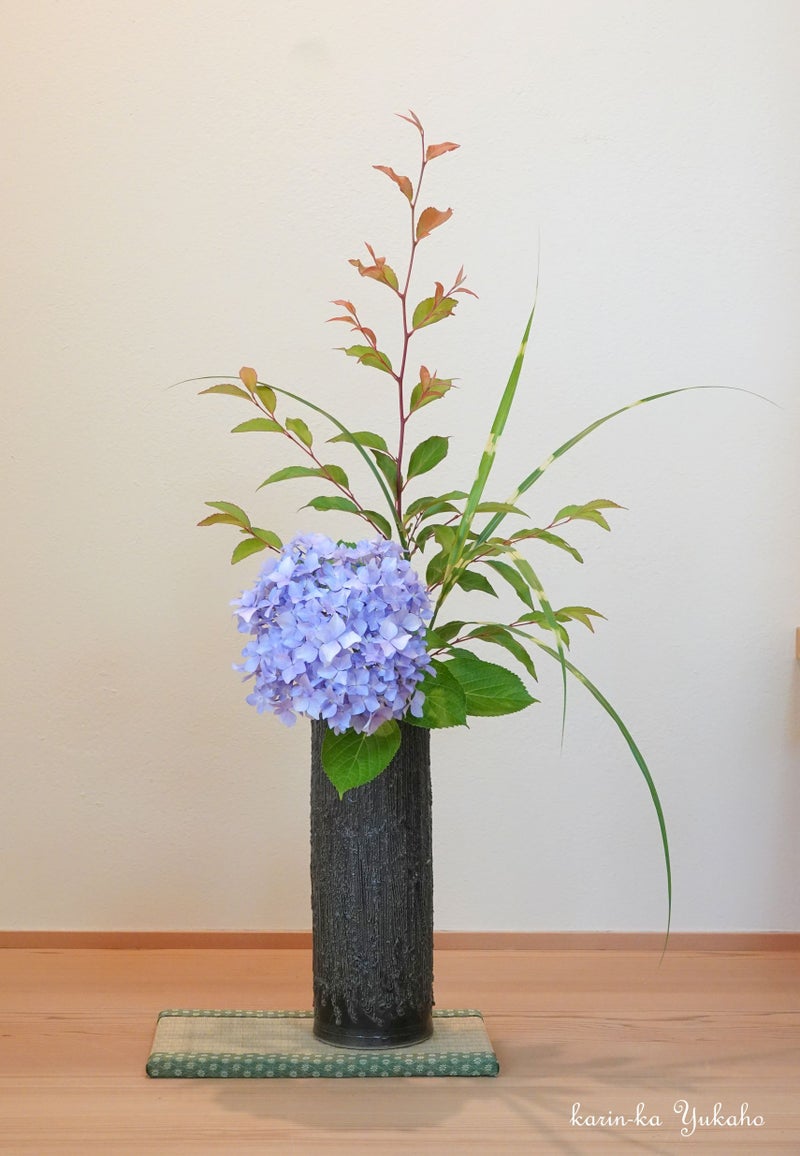 6月のお花 その１ 紫陽花と庭の花 京都 宇治 生け花よもやま話