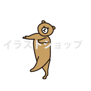 バレエ男子熊 シャッセ グラン ジュテ イラスト アニメーション イラストショップ管理人たちのブログ
