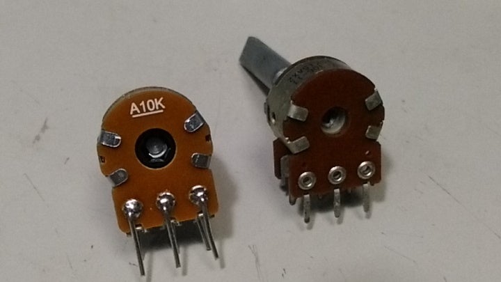 Alphaアルファ電子 16mm ポット 可変抵抗 エフェクターパーツ Bカーブ 10kオーム 2個TAE-VRP16-B10k-2p 通販 