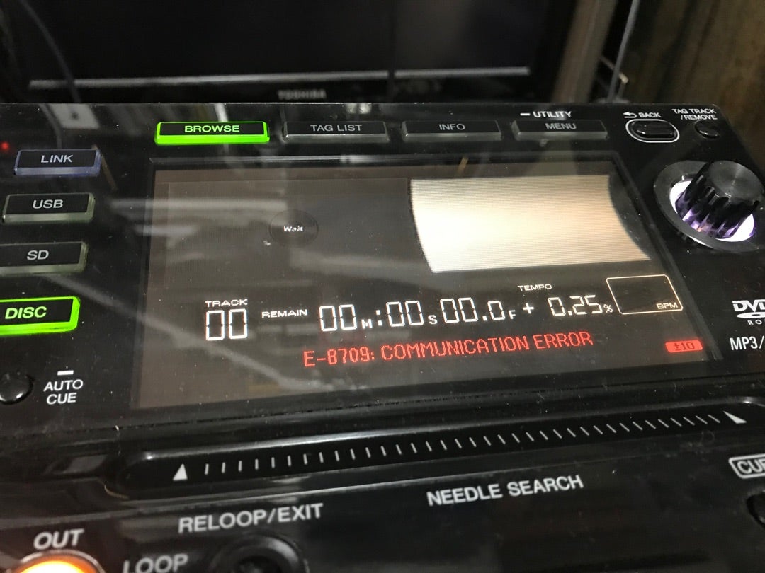 CDJ-2000 E-8709エラー 修理 | DJ機材修理屋 dokukiri