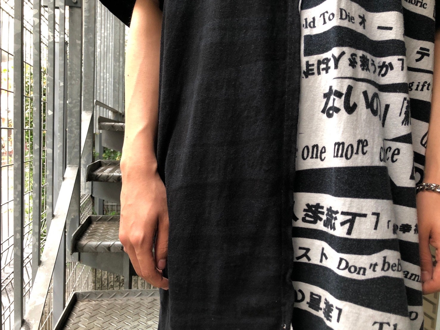 YOHJI YAMAMOTO POUR HOMME 18SS 着る服ないの メッセージ Tシャツ