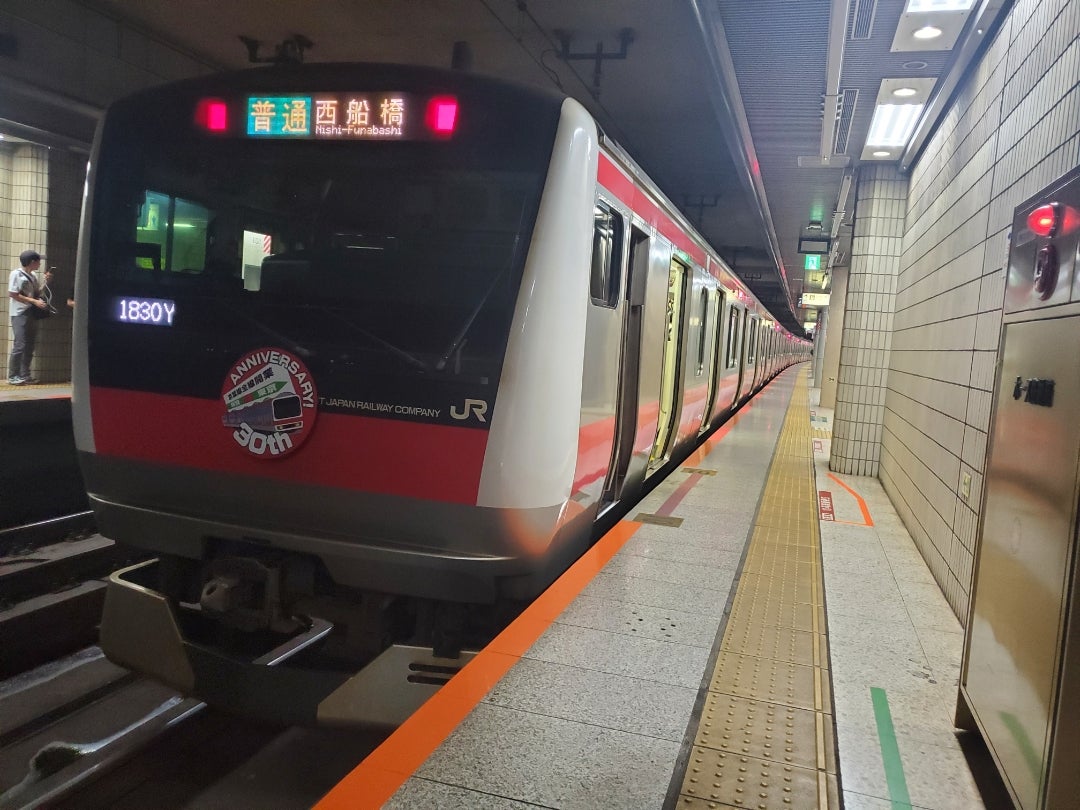 JR E233系5000番台 京葉線 10両フル編成 夜限定 西船橋 行き 【開店