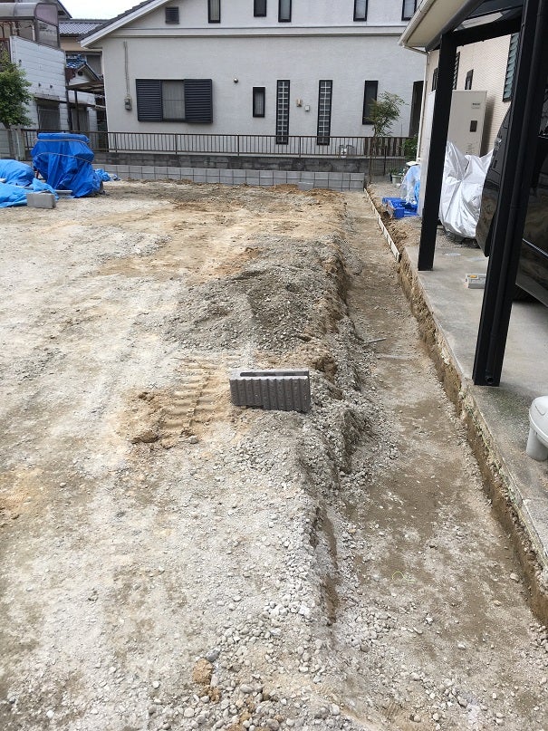先行外構工事 南側ブロック 春日市須玖北平屋の家sc 注文住宅 福建住宅株式会社 健康でエコな暮らしのブログ