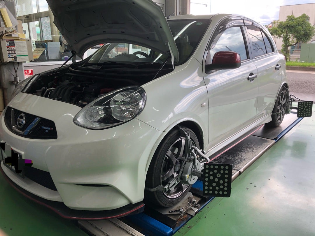 マーチ Nismo S K13 アライメント調整 タイヤ館国立 スタッフ石田のブログ