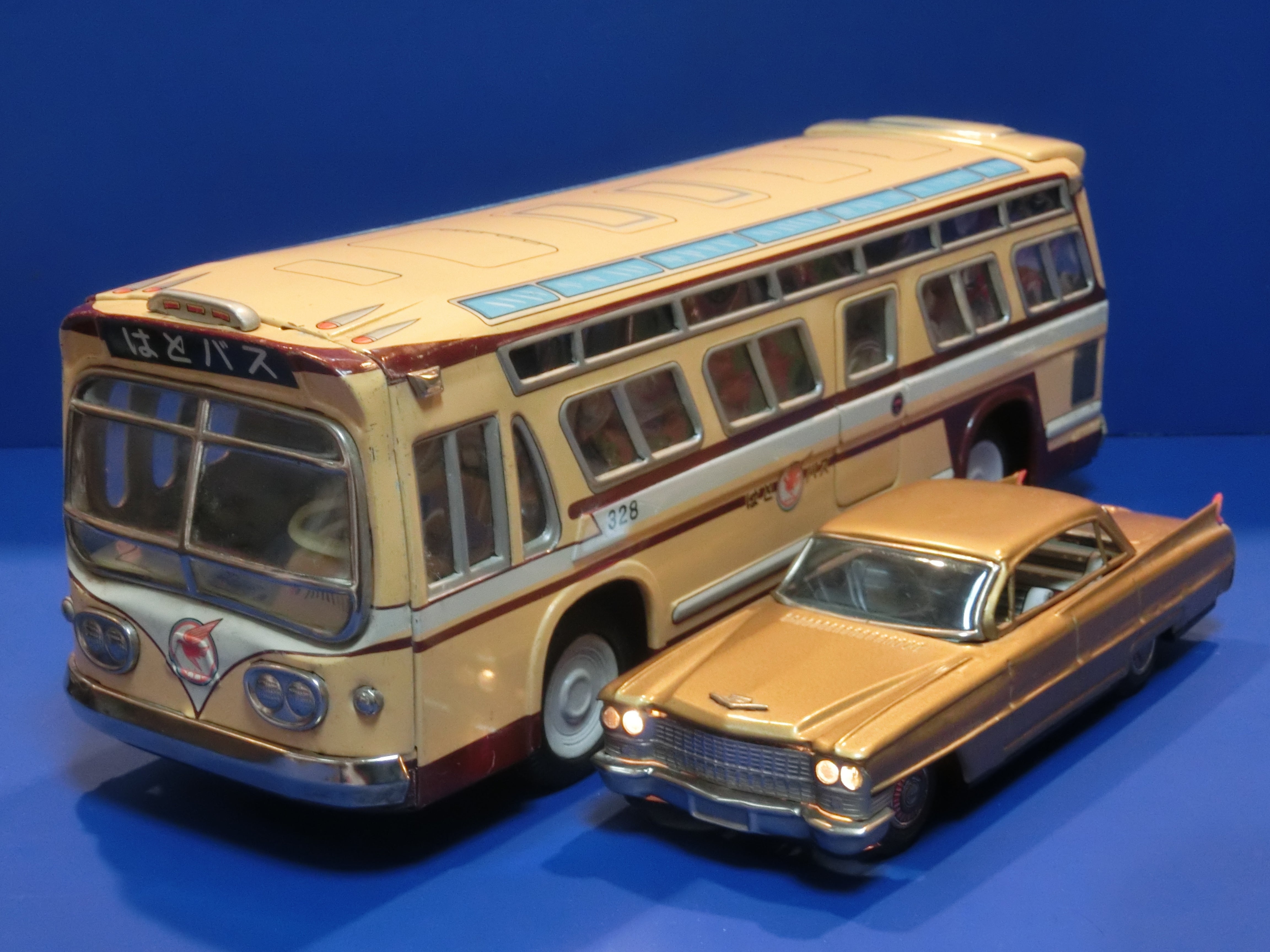 当時物 古い アサヒ玩具 ATC ブリキ ISUZU いすぐ 観光 バス日本製