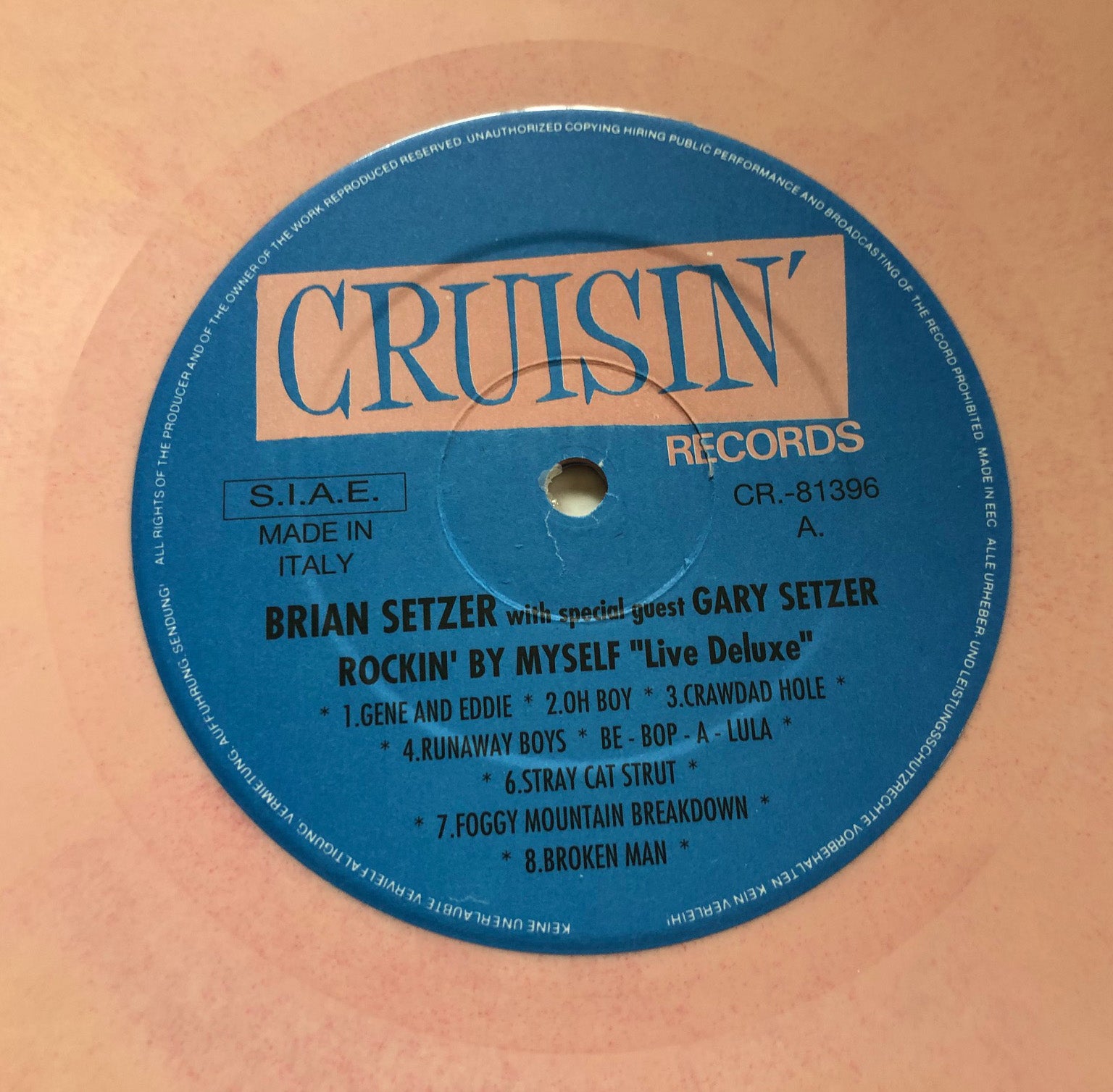 Brian Setzer Rockin' by myself | Over Easy Diary