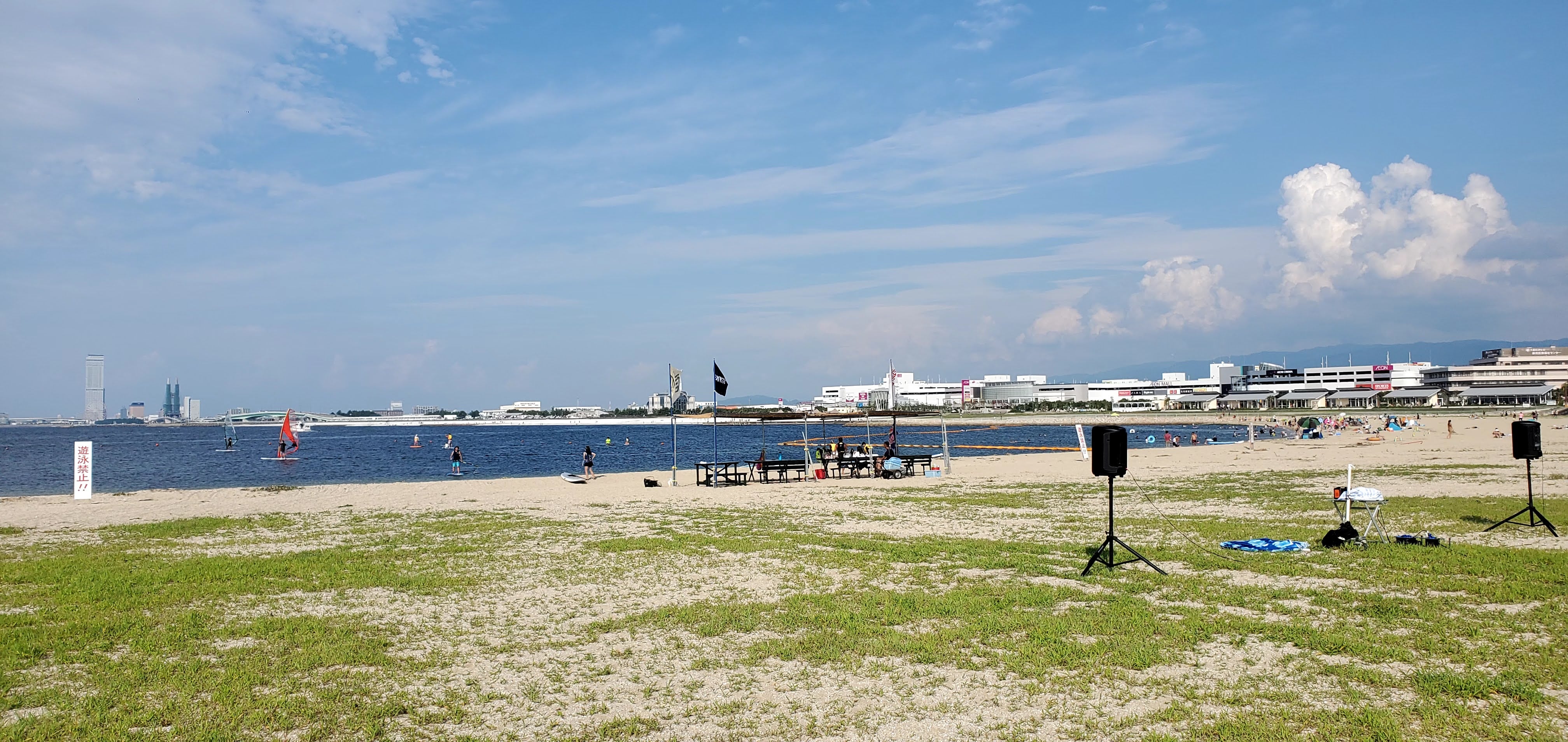 SUP・サップ体験 りんくう樽井サザンビーチ：お疲れさまでした～ 大阪（関西）のSUP・サップ（スタンドアップパドル）、ウインドサーフィン