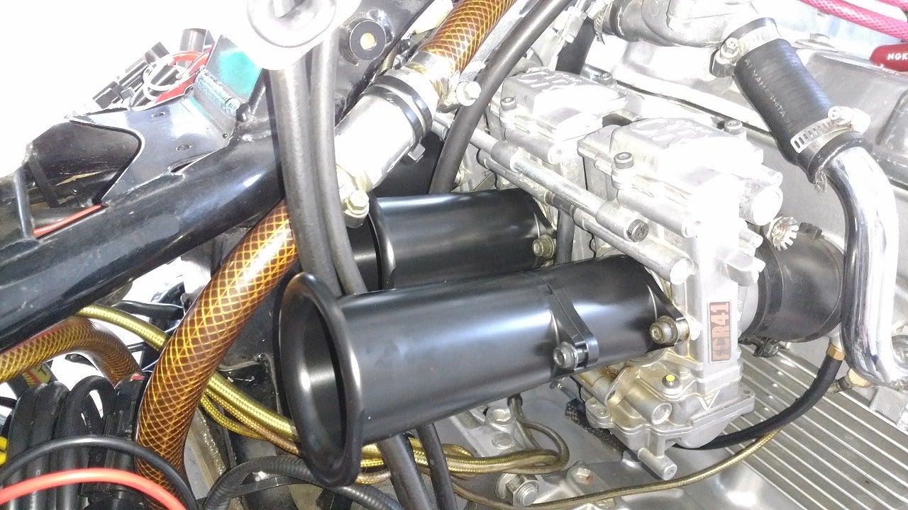 FCR用ロングファンネル装着 | CB1300SF・XR250・CBR1000RR記録 FCR用ロングファンネル装着 | CB1300SF・XR250・CBR1000RR記録