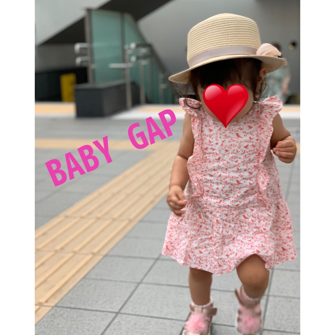 baby GAPワンピース 赤 レース 子供服 キッズ服 - ワンピース