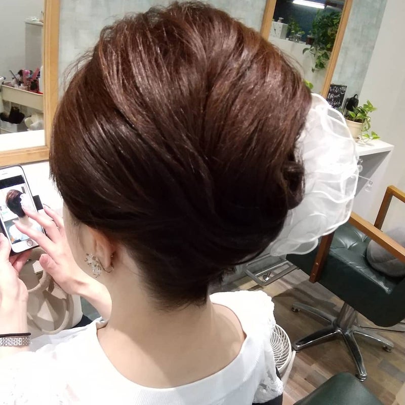 肩つくボブを夜会巻き風に 浴衣で夏の想い出 東大阪 布施 美容室 美容歴16年女性オーナースタイリスト マンツーマンサロン Hair La Chicヘアー ラシックのブログ
