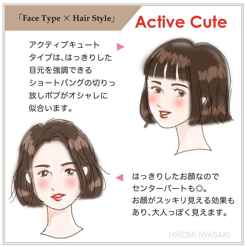 髪型 アクティブ キュート 顔タイプ「アクティブキュートタイプ」の髪型で一番似合うものは？