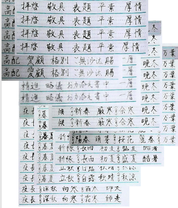 文字練習 速習 美文字練習帳 極める ペン字 筆文字練習帳 横書き集中練習 19 手慰み