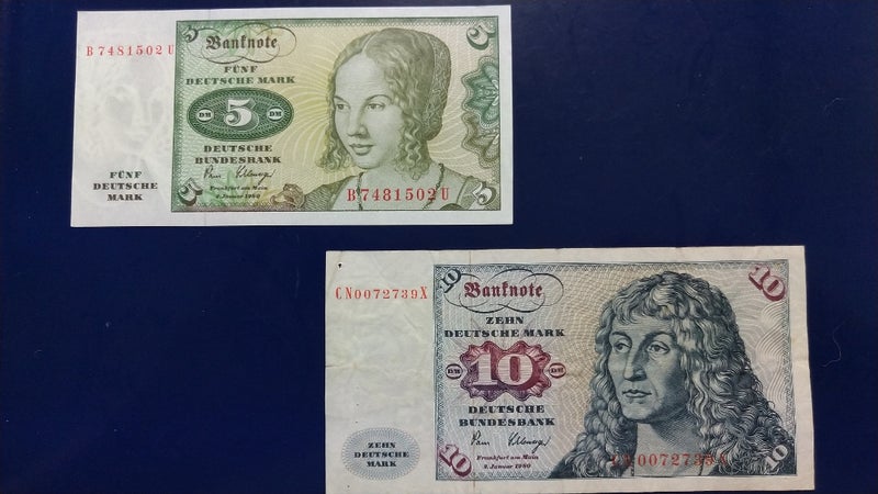 7000円 非常に高い品質 旧東ドイツ紙幣とビザ