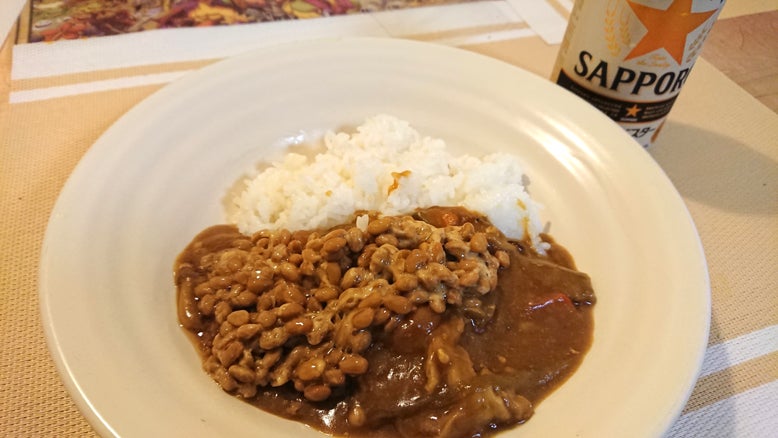 和風納豆カレーライス テディの楽しみ