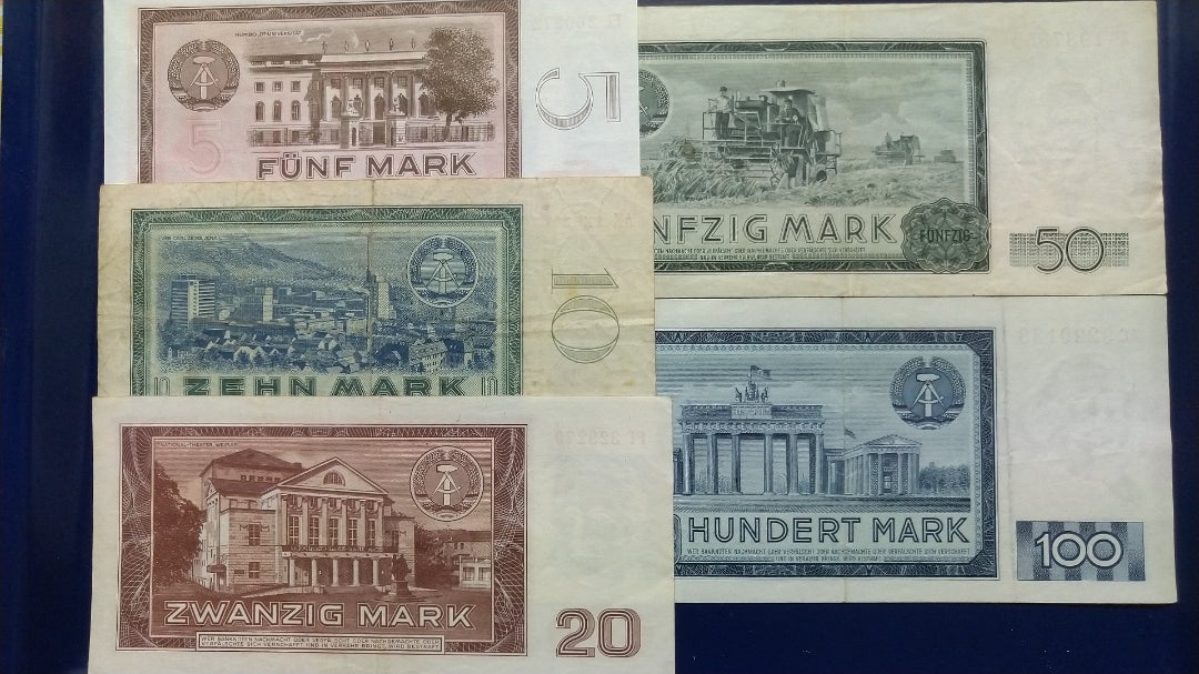 幅広type 東 ドイツ 共和国 マルク 紙幣 | www.tegdarco.com