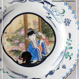 画像 紫禁城（しきんじょう）を彩る后妃の宮廷絵画をアンティークの透かしプレートに♪＜◆生徒様作品集◆＞ の記事より 2つ目