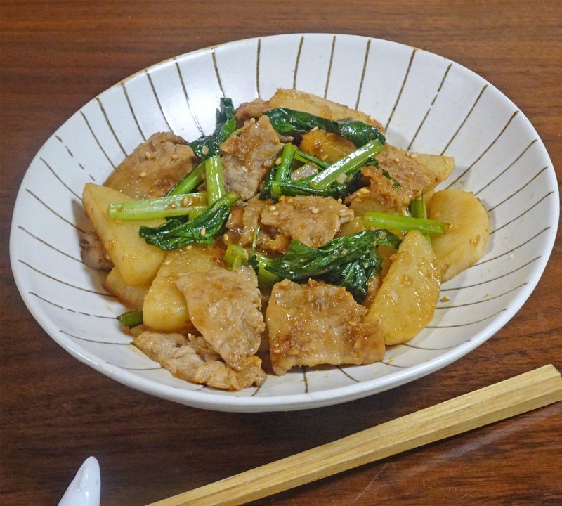 長芋 豚肉 人気 レシピ