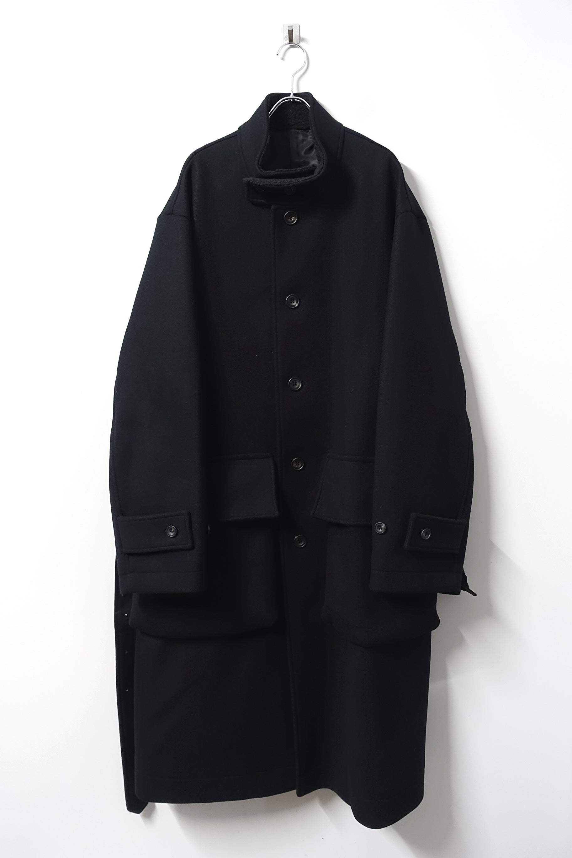 stein(シュタイン)/OVER SLEEVE STAND COLLAR COAT/Black 通販 取り扱い-CONCRETE RIVER