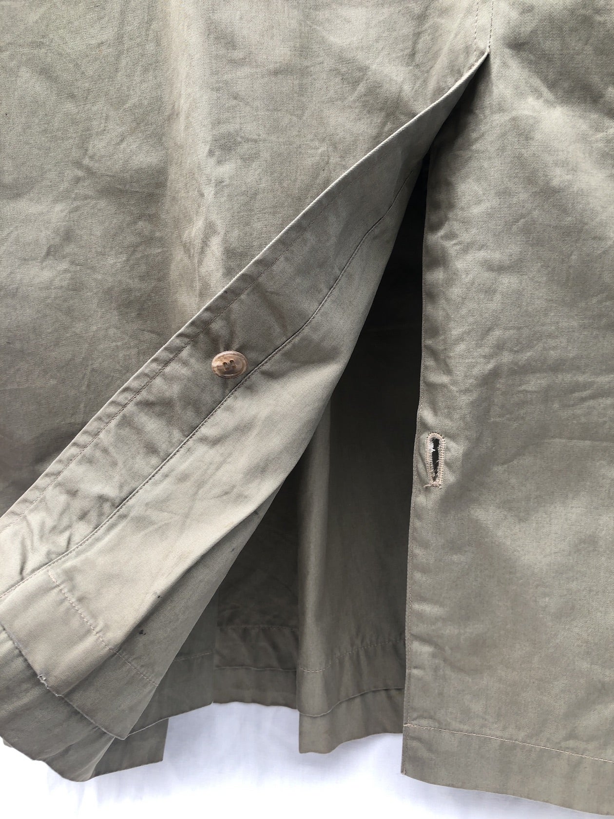日本廉価 60年代ビンテージ玉虫色　グレンフェル　ミドルコート ステンカラーコート