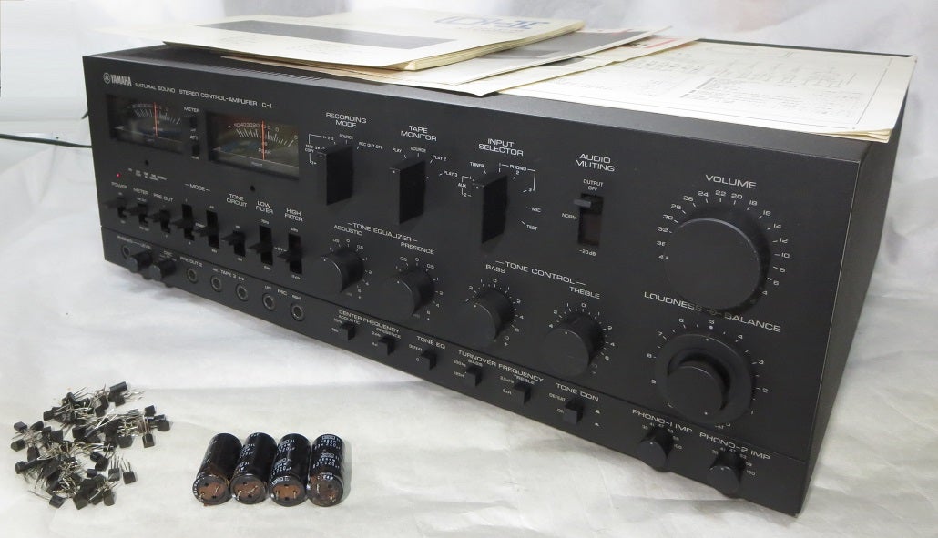YAMAHA ヤマハのプリアンプ C-1 修理、メンテナンス YAMAHA ヤマハのプリアンプ C-1 修理、メンテナンス
