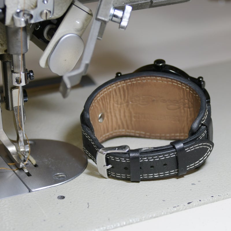 時計の革ベルトの遊革 定革の修理をヌメ革でオーダー製作 工房壱の製作ブログ