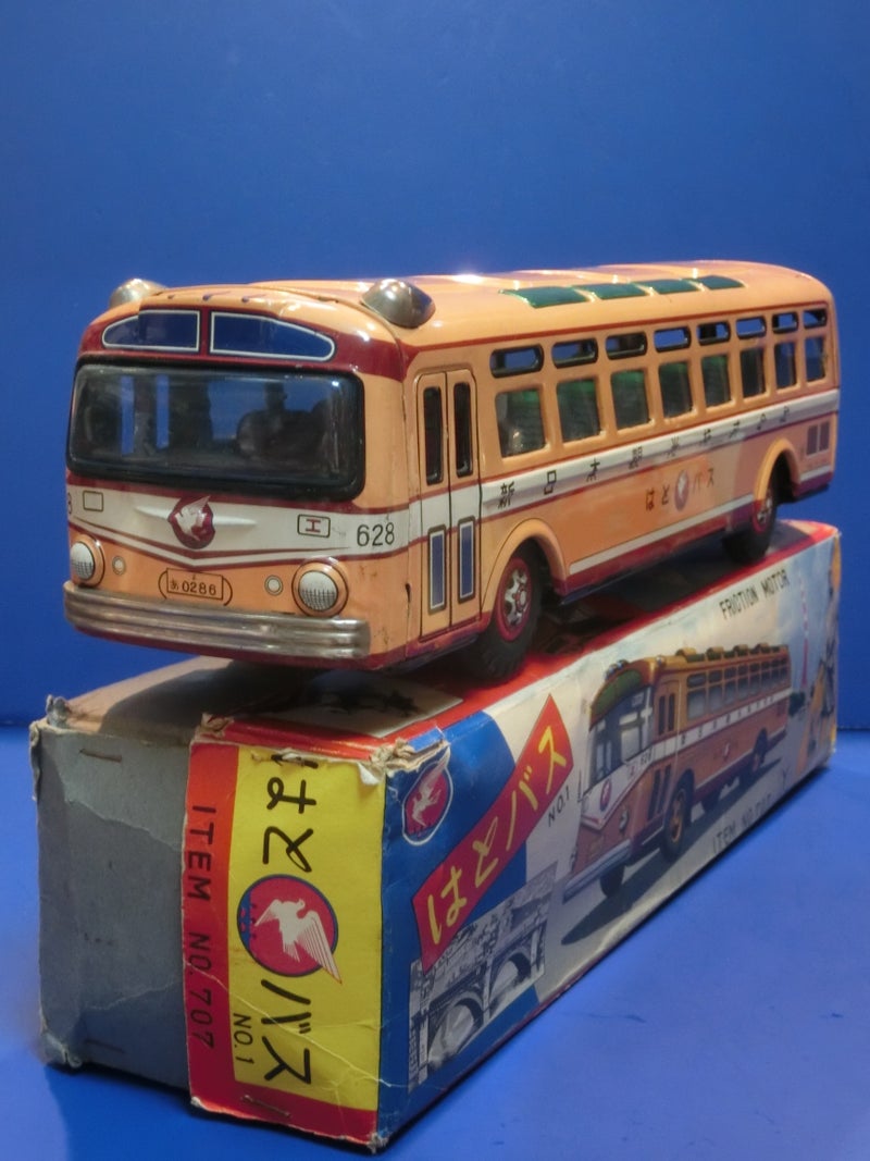 ☆1963年米澤玩具No.1はとバス 国鉄バス ～ ブリキ自動車コレクションから 096 | ポルシェ356Aカレラ