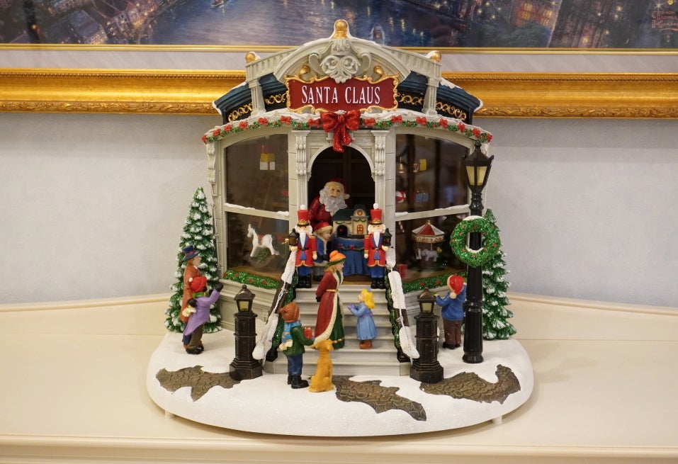 在庫処分特価 クリスマス オルゴール 飾り 置物 サンタさんのおもちゃ屋さん 8曲 クリスマス
