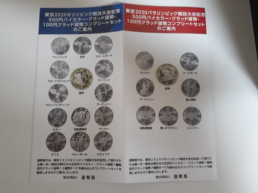 東京２０２０オリンピック記念硬貨コンプリートセットの申し込み 