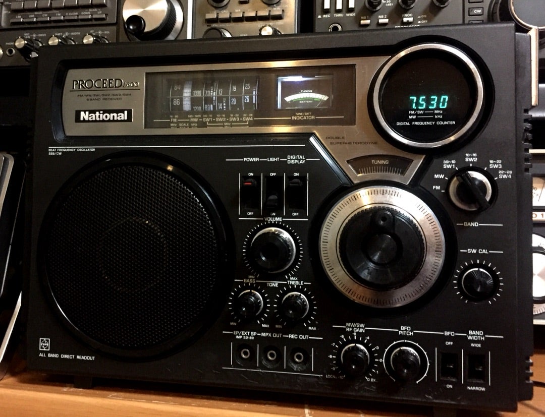 ジャンク National ナショナルR-026 短波ラジオ - 7