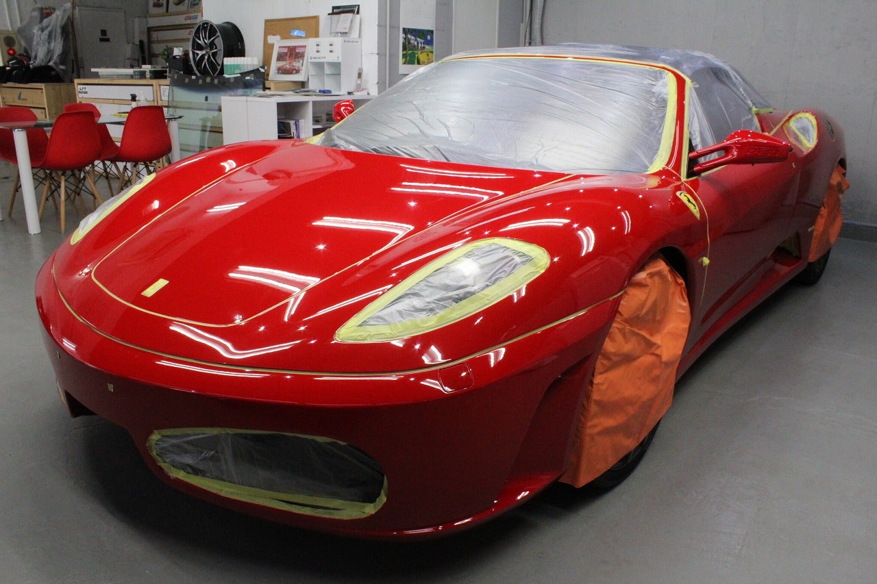 フェラーリF430スパイダー ボディ研磨・カーコーティング施工