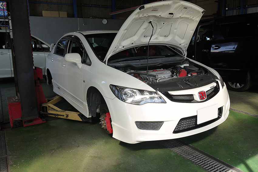 FD2シビックTYPER】車検整備！エアバックランプ点灯・ハイマウント