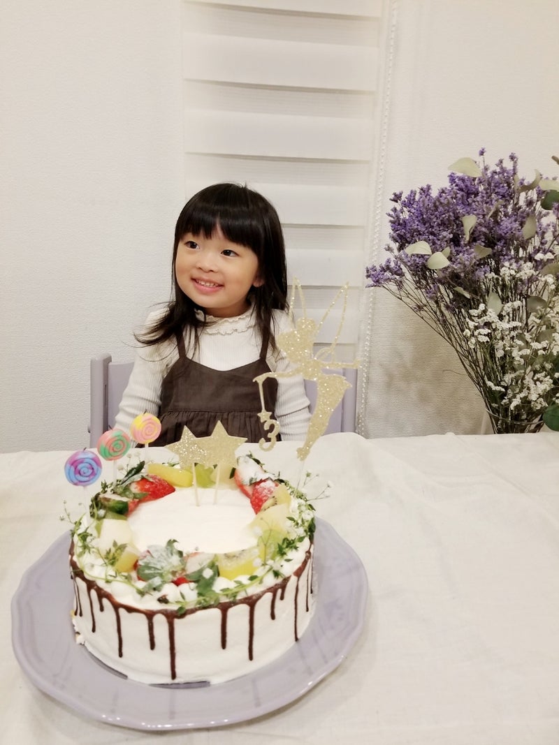 ３歳 Birthday ケーキ アイシングクッキー編 ２匹のわんこと娘との幸せdiary 17 11女の子出産