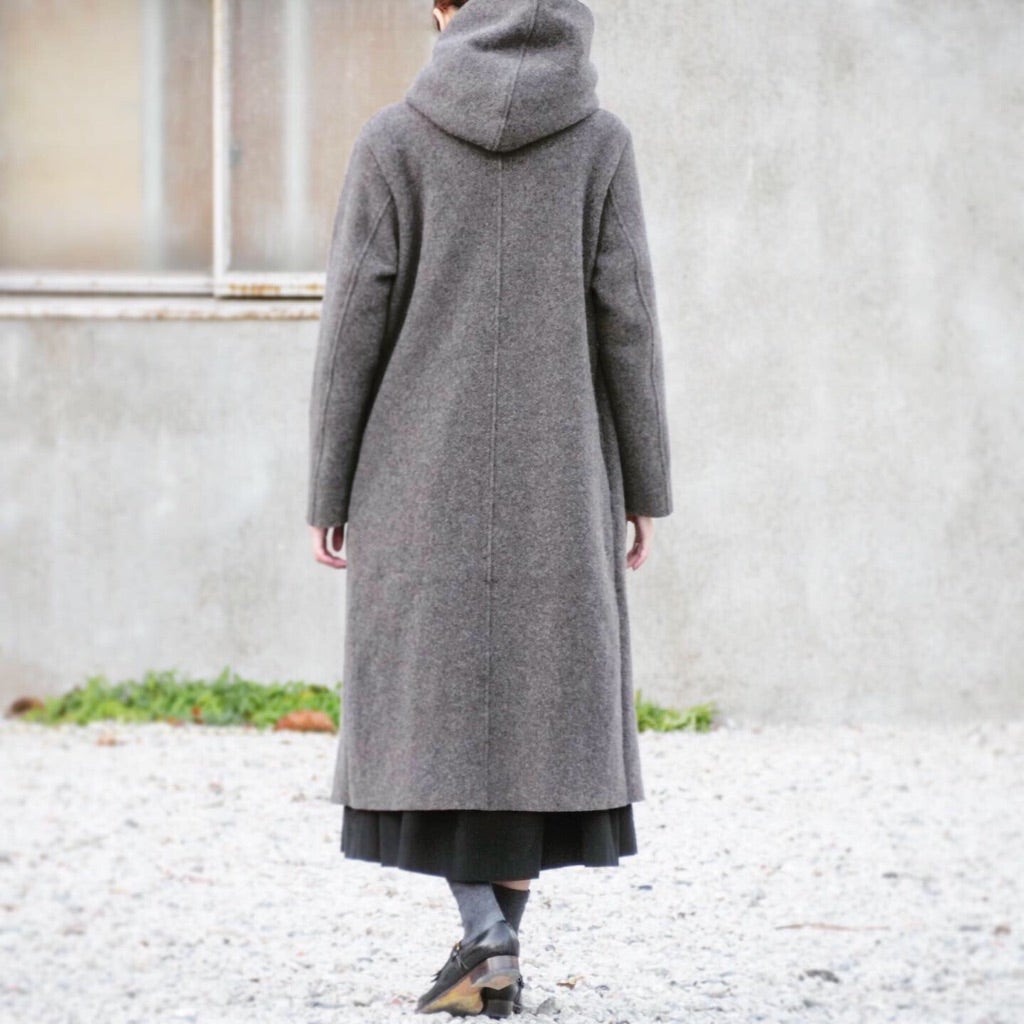 R&D.M.Co- / OLDMAN'S TAILOR フェルトニットロングフーディ R&D.M.Co- / OLDMAN'S TAILOR フェルトニットロングフーディ