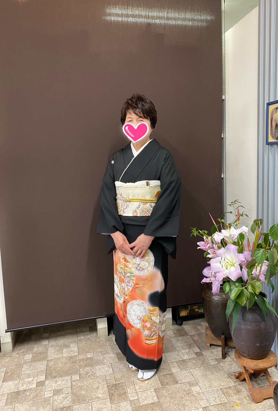 花嫁の母 ショートヘアとお留袖 くせ毛カットとベネシュ式フットケア 熊本 宇土 美容室シェーシェ