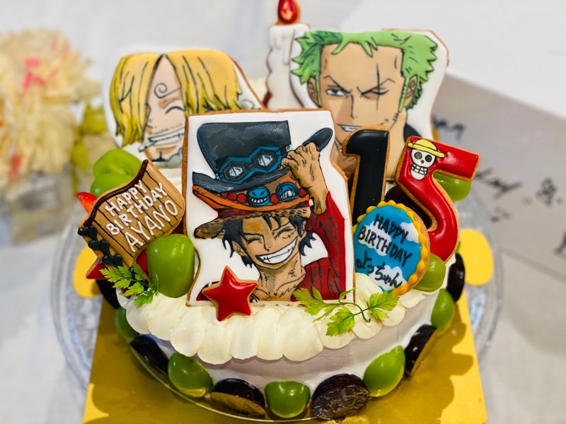One Piece バースデーケーキと種嘉商店さん 京都 アイシングクッキー作家 Mikarinkoの食いしん坊日記 Ciel D Avenir