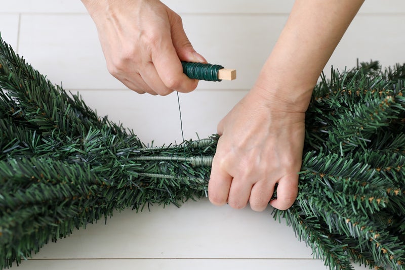 クリスマス ニトリのヌードツリーでガーランドを作った結果 インテリアと暮らしのヒント
