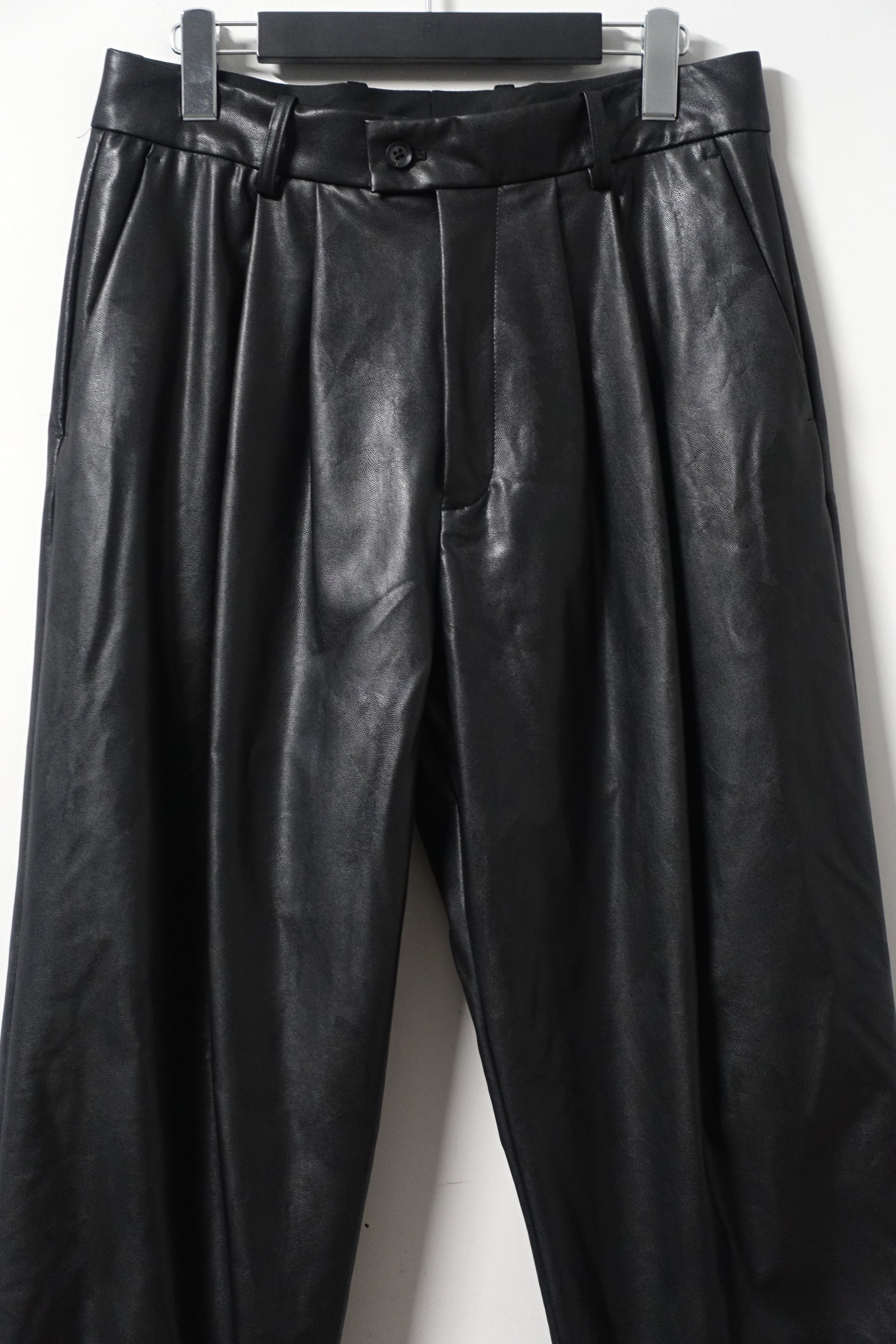 stein(シュタイン)/FAKE LEATHER TROUSERS/Black 通販 取り扱い 
