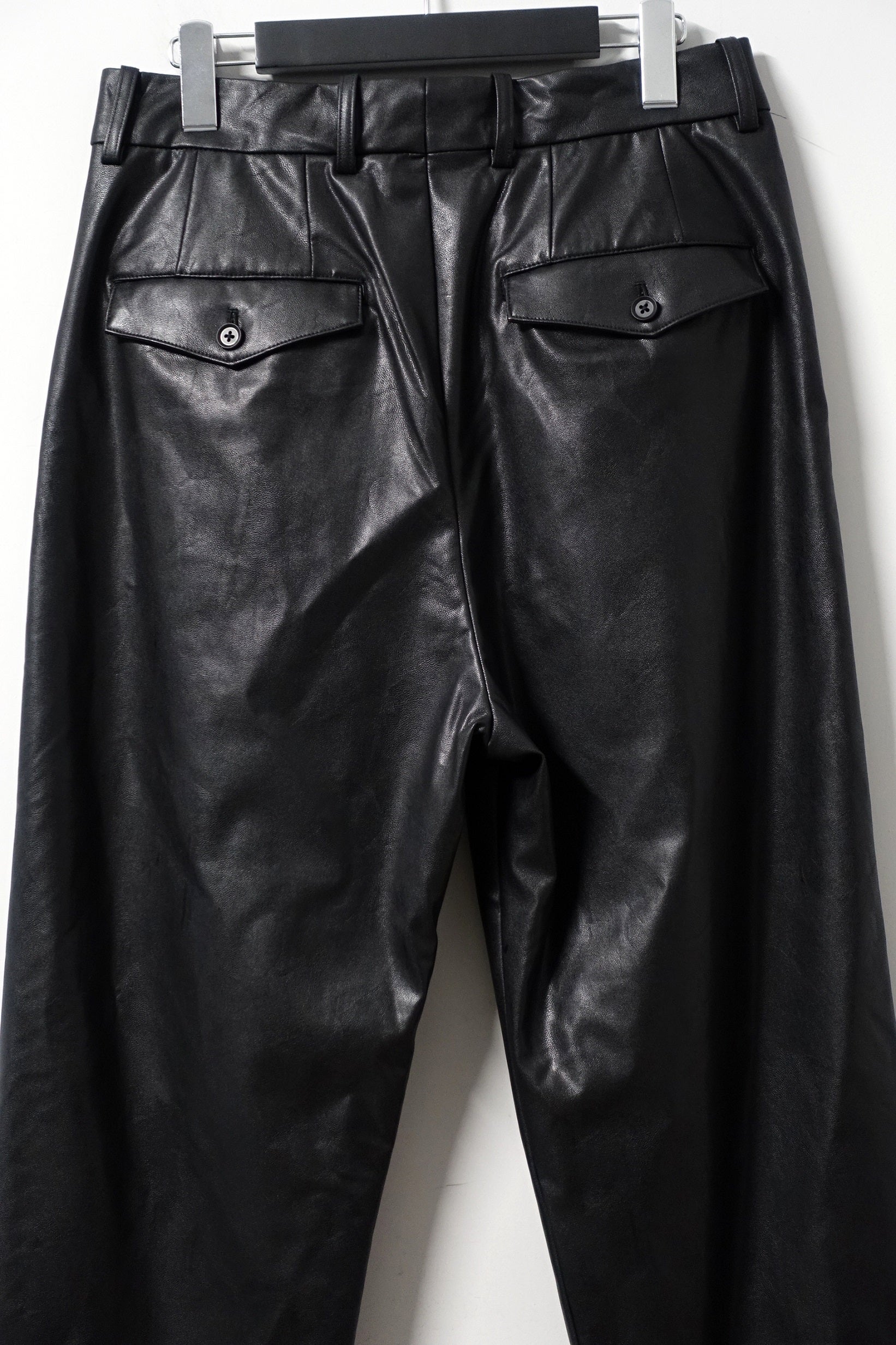 stein(シュタイン)/FAKE LEATHER TROUSERS/Black 通販 取り扱い 