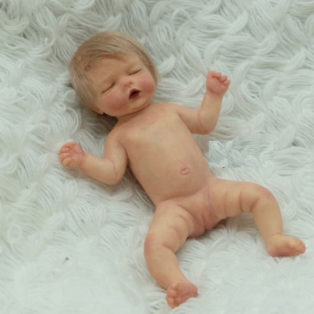 女の子 10㎝ フルシリコンベビー 手のひらサイズ 人形 ミニチュア ドール SV 156541705 | リボーンドールベビー リアル 赤ちゃん人形 専門店