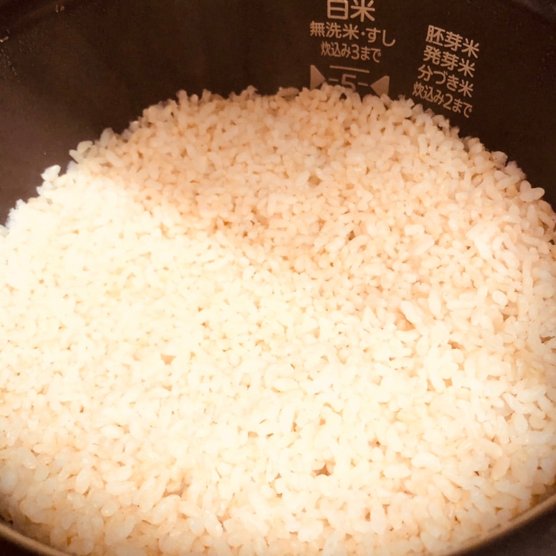 ロウカット玄米を炊く画像