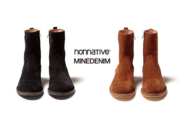 MINEDENIM × nonnative SIDE ZIP BOOTS 発売│マインデニム | EVER