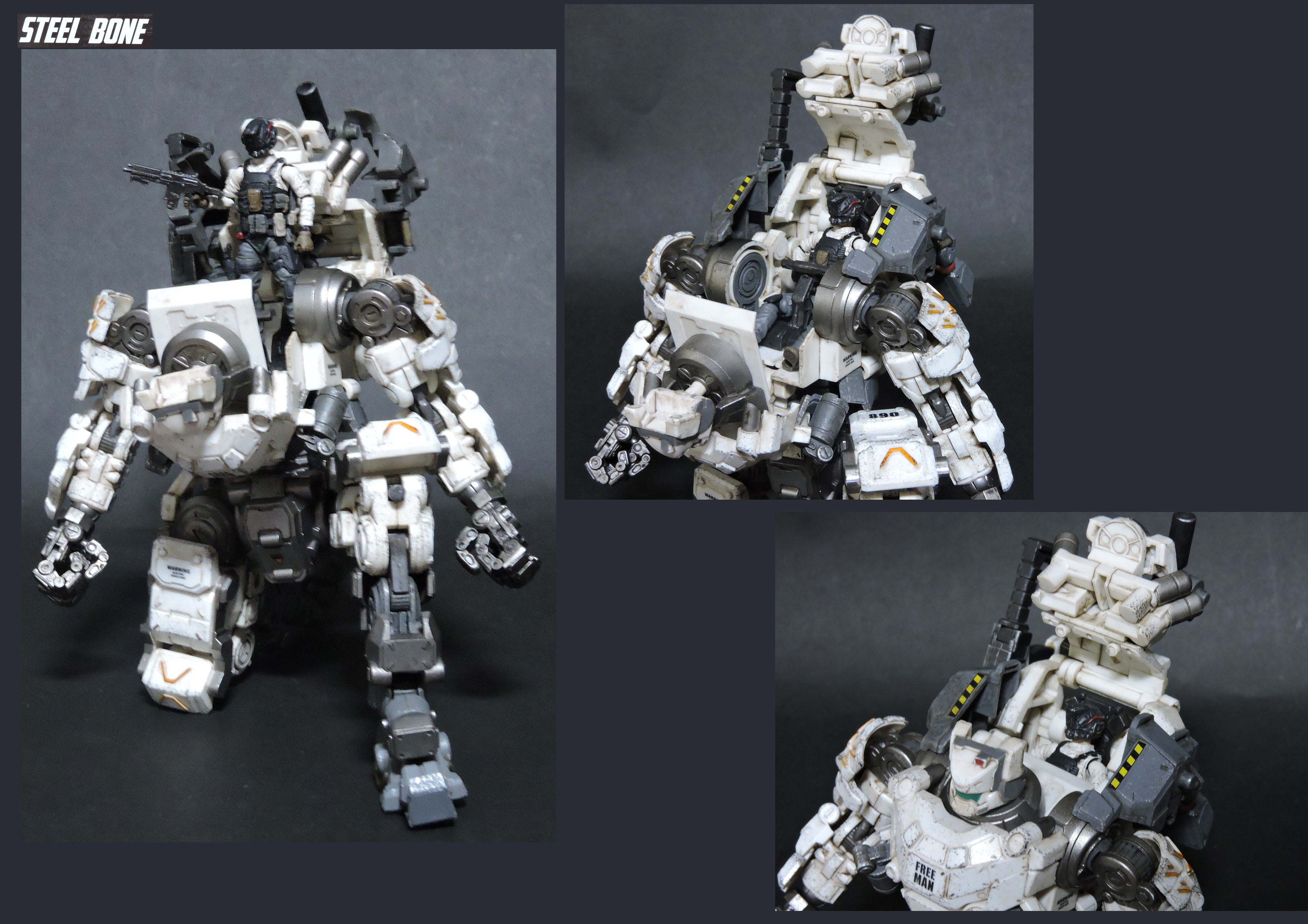 JOYTOY1/25暗源 STEEL BONE ARMOUR (WHITE)その2 | ボトムズの日々 JOYTOY1/25暗源 STEEL BONE ARMOUR (WHITE)その2 | ボトムズの日々