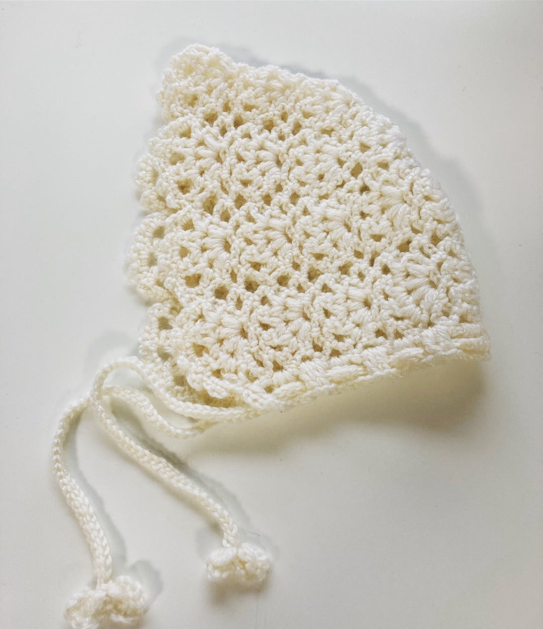 赤ちゃん ボンネットをかぎ針編みで手作り Knitting Rayray レイレイ編み編み日記 シエン編み物教室