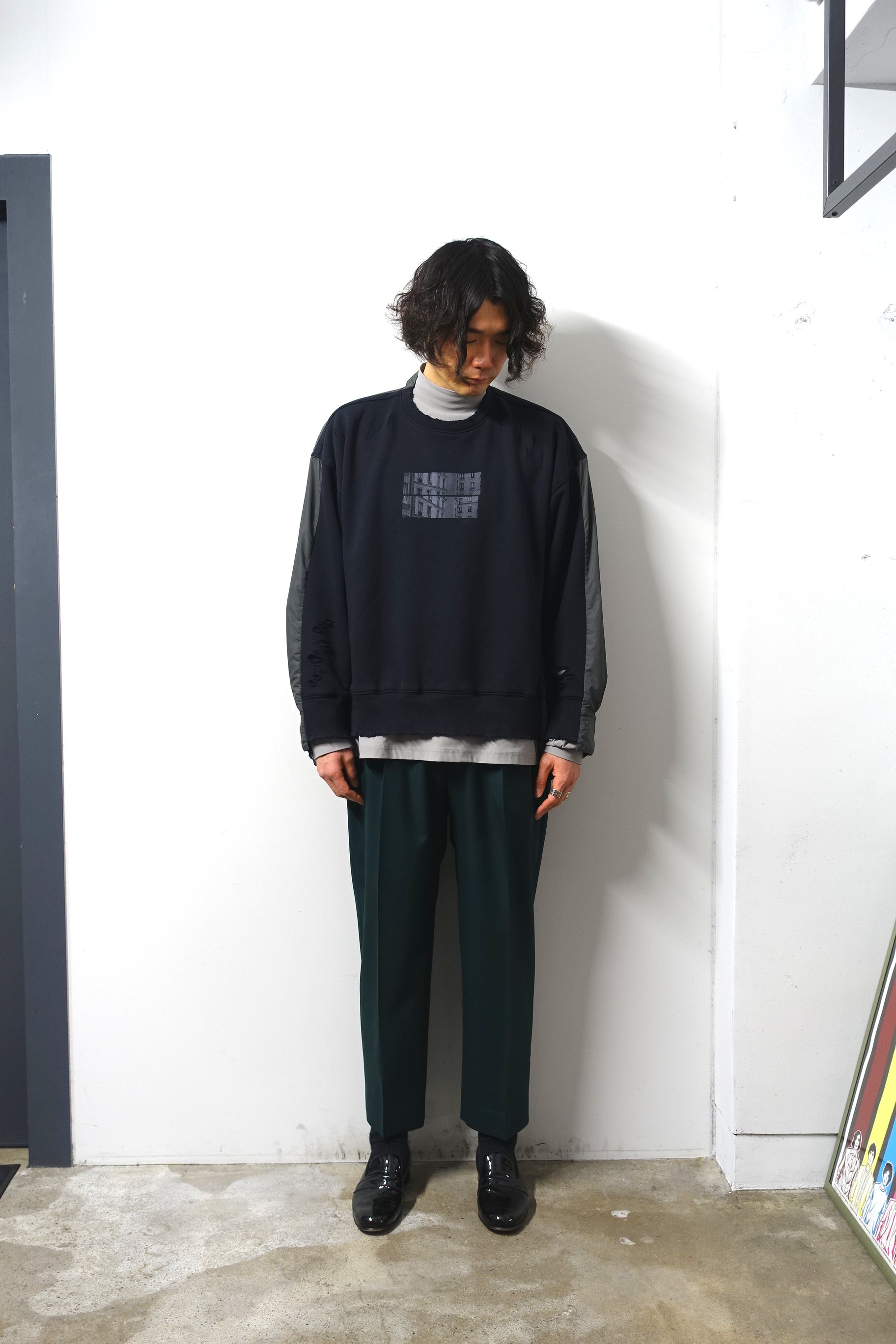 stein(シュタイン)/EX WIDE TAPERED TROUSERS/Green 通販 取り扱い 