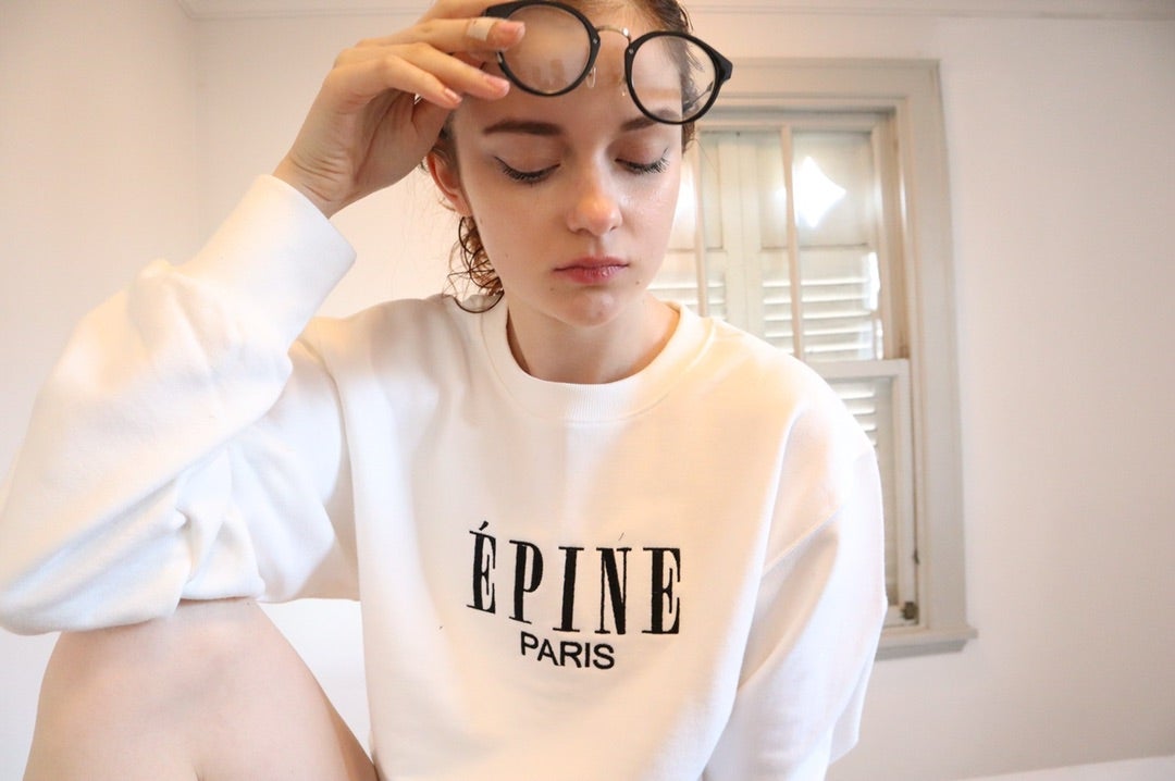 新作❤︎ÉPINE PARIS embroidery sweat❤︎ | épine official blog
