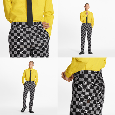 ルイ・ヴィトン「シガレットパンツ - ディストーテッド・ダミエ ルイ・ヴィトン「シガレットパンツ - ディストーテッド・ダミエ