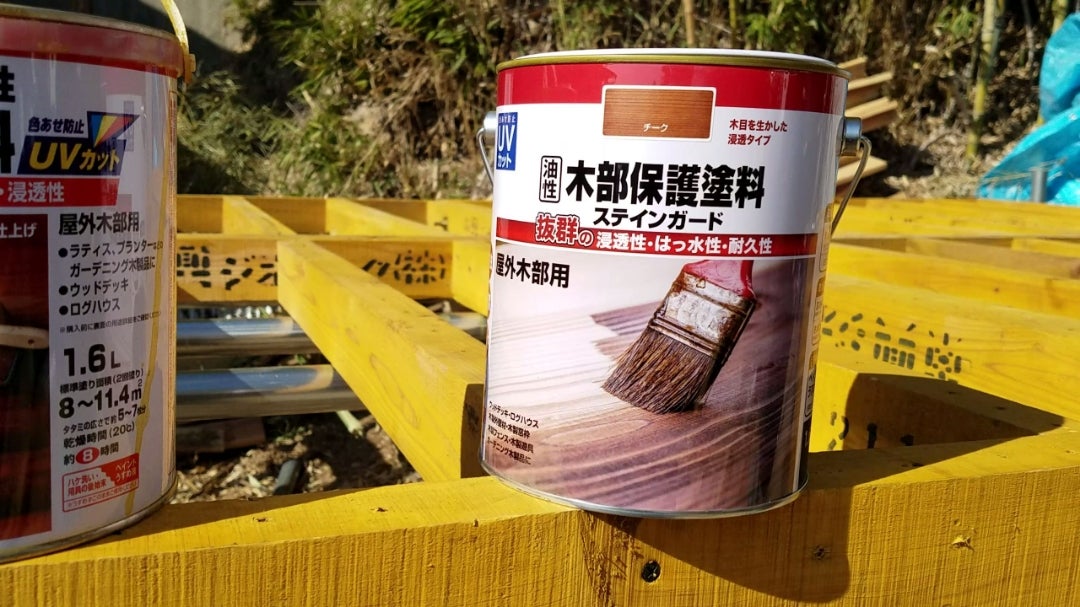 KANSAI 油性木部保護塗料 3.2L パリサンダ  714-1083.2 )(4缶セット)(株)カンペハピオ - 1