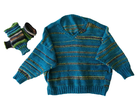 ゆったりセーターとお散歩セット 芦屋浜のニット教室ｈｉｒｏ 花 ひろか のブログ