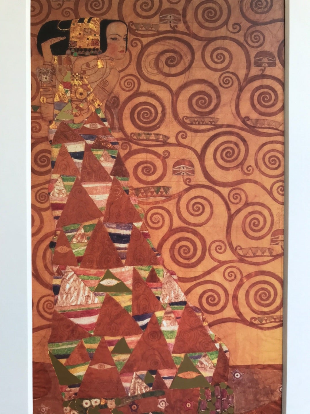 J6 グスタフ クリムト Gustav Klimt 「期待」ポスター マット付き 